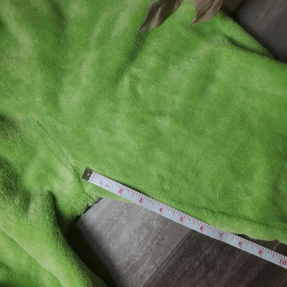 Vintage Lime Green Fuzzy Stirrup Pants Women's Size Small Microfiber - Picture 9 of 10